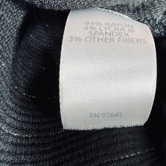 J‎ Jill Wearever Collection Cardigan Large Black Longline Draped Travel Duster - Picture 5 of 10